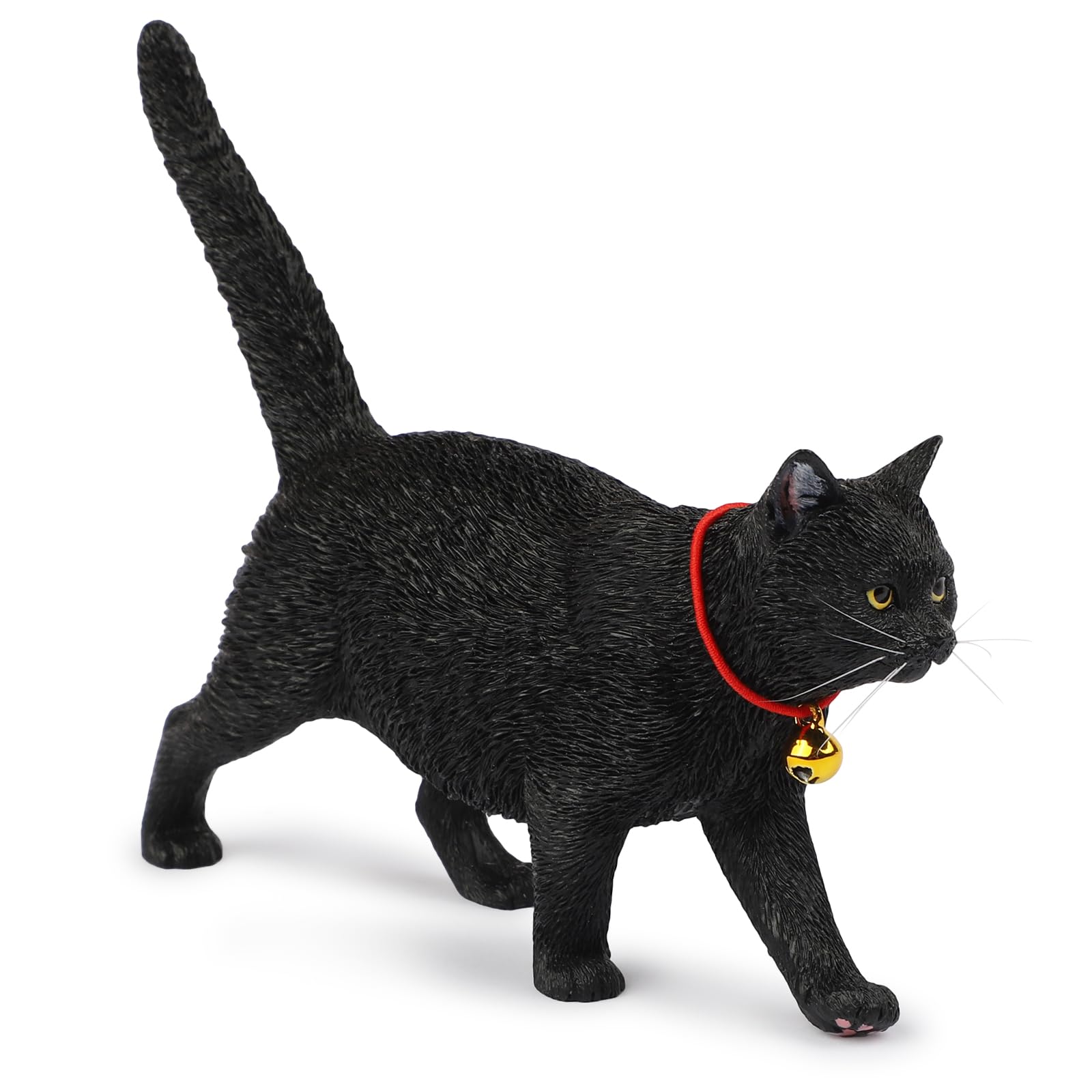 Amazon.co.jp: JXK 歩く猫のフィギュア 繊細な質感 レジン製猫